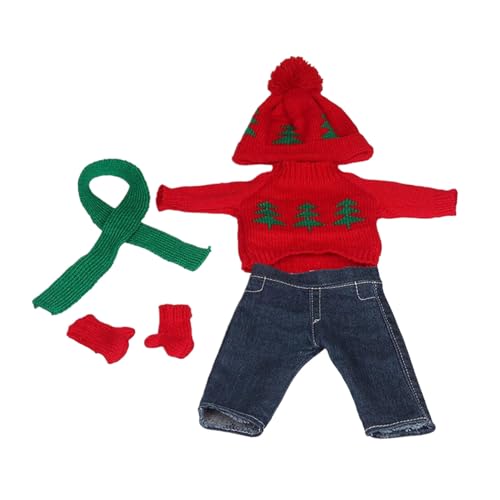 KIXZSAZ 5 Teile/Satz Komplette 18 Zoll Puppe Weihnachten Outfit Mit Pullover Hosen Hüte Handschuhe Und Schals Weihnachten Puppe Kleidung , rot grün KIXZSAZ 5 Teile/Satz Komplette 18 Zoll Puppe Weihnachten Outfit Mit Pullover Hosen Hüte Handschuhe Und Schals Weihnachten Puppe Kleidung , rot grün von KIXZSAZ