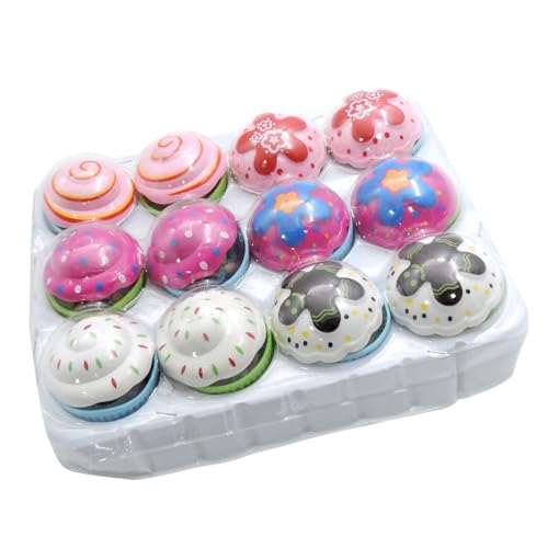 KIXZSAZ Anti Stress Cupcake Puppe, Kinderspielzeug, verformbar, Gebäck, süßes Spielzeug, Sammelalbum, Verzierung, Telefon, Basteln, Dekoration von KIXZSAZ