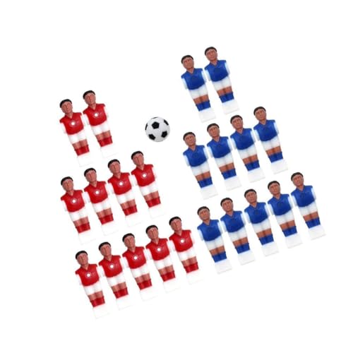 KIXZSAZ Exquisite Handwerkskunst, Premium Tischfußballspieler für außergewöhnliches Gameplay, langlebig und praktisch. Exquisit, Stil 1, 22 Stück + 1 Kugel von KIXZSAZ