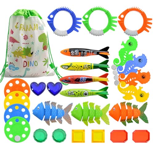 KIXZSAZ Exquisites Bastel Wasserspielzeug Set – ungiftig und gratfrei für Kinder, ABS Unterwasserschwimmen, Tauchen, Poolspiel, Familienspiele , EIN"und"achtzig , 81 von KIXZSAZ