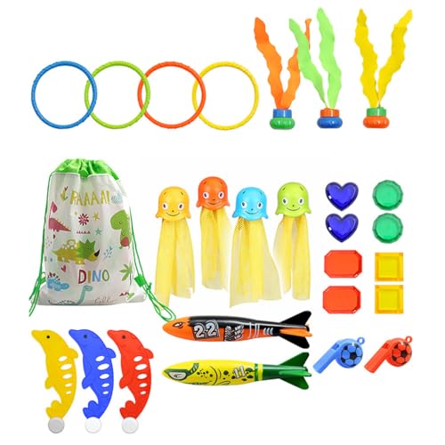 KIXZSAZ Exquisites Bastel Wasserspielzeug Set – ungiftig und gratfrei für Kinder, ABS Unterwasserschwimmen, Tauchen, Poolspiel, Familienspiele , sechs"und"neunzig , 96 von KIXZSAZ