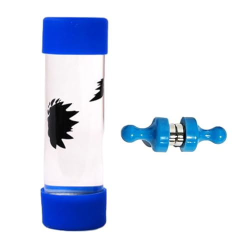 KIXZSAZ Ferrofluid Magnetische Flüssigkeit Flüssigkeit Display Spielzeug Multifunktionale Unterhaltung Glas Magnetische Flüssigkeit Flüssigkeit Display Lustiges Spielzeug, Blau von KIXZSAZ