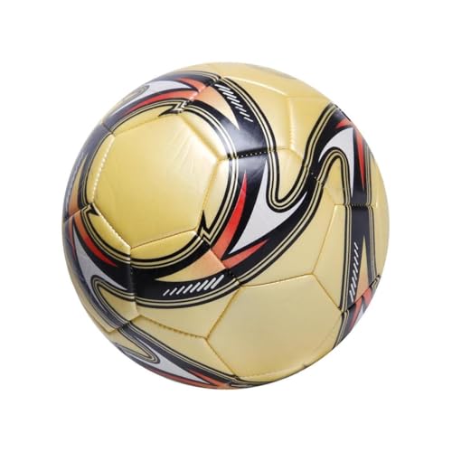 KIXZSAZ Genähter Trainingsball, Größe 5, Outdoor Fußballspielzeug für offizielle Spiele, Gelb KIXZSAZ Genähter Trainingsball, Größe 5, Outdoor Fußballspielzeug für offizielle Spiele, Gelb von KIXZSAZ