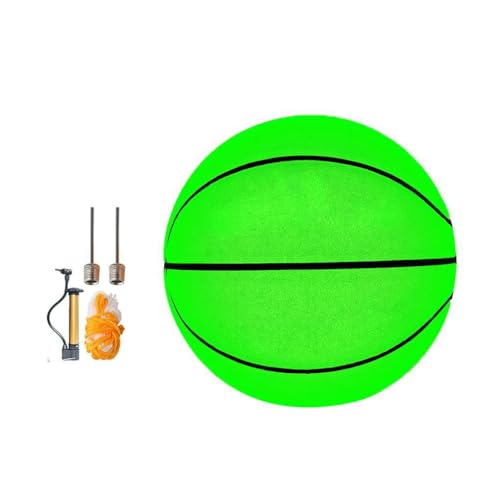 KIXZSAZ Glühendes Basketball reflektierendes Spielzeug, grüne Bälle, guter Halt, feine Verarbeitung, Spielzubehör, Fluoreszenz, Sportausrüstung KIXZSAZ Glühendes Basketball reflektierendes Spielzeug, grüne Bälle, guter Halt, feine Verarbeitung, Spielzubehör, Fluoreszenz, Sportausrüstung von KIXZSAZ