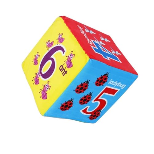 KIXZSAZ Jumbo Schaumstoff Würfelspiel, buntes Karnevals Schulzubehör, Insektenzahl KIXZSAZ Jumbo Schaumstoff Würfelspiel, buntes Karnevals Schulzubehör, Insektenzahl von KIXZSAZ
