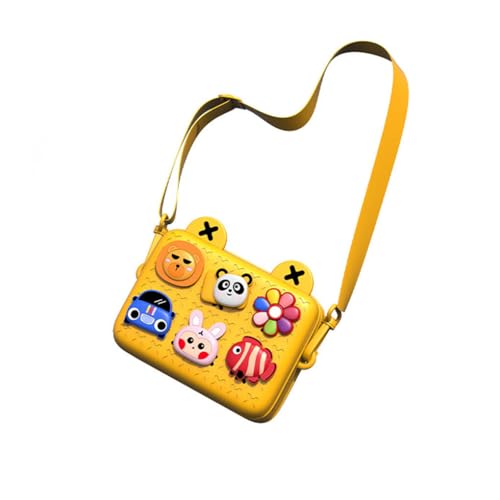 KIXZSAZ Kindertasche Kawaii Kleine Brusttasche Mini Umhängetaschen Kindergarten Messenger Keys Umhängetasche, Gelb KIXZSAZ Kindertasche Kawaii Kleine Brusttasche Mini Umhängetaschen Kindergarten Messenger Keys Umhängetasche, Gelb von KIXZSAZ