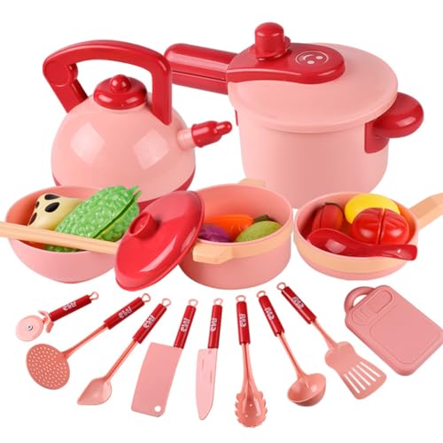 KIXZSAZ Küchengeschirr Pretend Spielzeug Interaktives Kochgeschirr Spielzeug Kinder Kochen Spielzeug Jungen Mädchen Einfaches Sicheres Simulationsspielzeug , Rosa KIXZSAZ Küchengeschirr Pretend Spielzeug Interaktives Kochgeschirr Spielzeug Kinder Kochen Spielzeug Jungen Mädchen Einfaches Sicheres Simulationsspielzeug , Rosa von KIXZSAZ