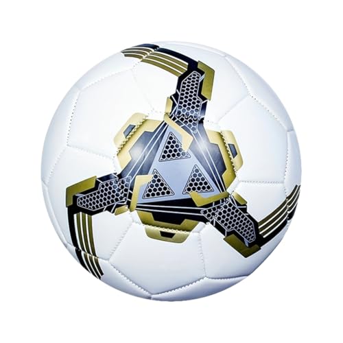 KIXZSAZ Langlebiger, langlebiger Performance Fußball für Outdoor Training, PVC Outdoor Grasland Übungs Trainingsfußball, Gold, Vier KIXZSAZ Langlebiger, langlebiger Performance Fußball für Outdoor Training, PVC Outdoor Grasland Übungs Trainingsfußball, Gold, Vier von KIXZSAZ