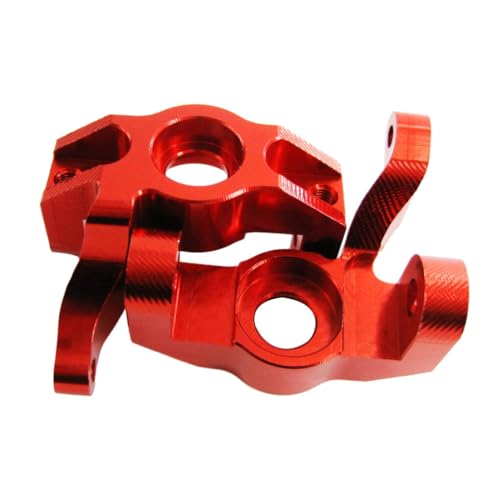 KIXZSAZ Lenknabenträger für 1/10 WLtoys K949 RC Car Performance Aluminiumlegierung Lenknabenträger für 1/10 WLtoys K, Rot von KIXZSAZ