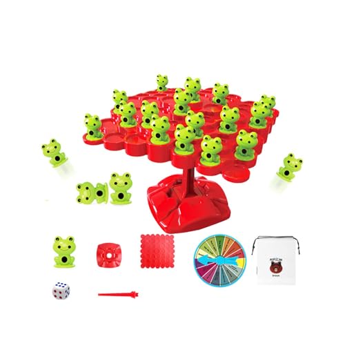 KIXZSAZ Mystery Brettspiel für Kinder fördert die Eltern Kind Interaktion und Konzentration, sicher und Nicht schädlich für die Hände TPR, Roter Frosch von KIXZSAZ