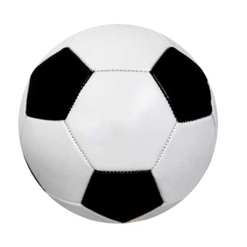 KIXZSAZ Power Play Fußball für Erwachsene, Größe 5, für Wettkämpfe, weiche PVC Hülle für reibungslose Handhabung, Fußballtraining, Outdoor, Kinder, Schwarz und weiß KIXZSAZ Power Play Fußball für Erwachsene, Größe 5, für Wettkämpfe, weiche PVC Hülle für reibungslose Handhabung, Fußballtraining, Outdoor, Kinder, Schwarz und weiß von KIXZSAZ