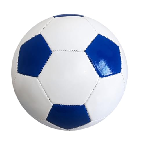 KIXZSAZ Power Play Fußball für Erwachsene, Größe 5, für Wettkämpfe, weiche PVC Hülle für reibungslose Handhabung, Fußballtraining, Outdoor, Kinder, weiß Blau KIXZSAZ Power Play Fußball für Erwachsene, Größe 5, für Wettkämpfe, weiche PVC Hülle für reibungslose Handhabung, Fußballtraining, Outdoor, Kinder, weiß Blau von KIXZSAZ