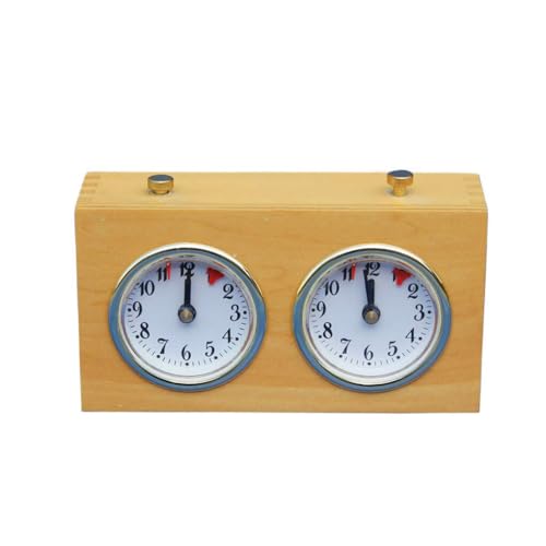 KIXZSAZ Schach Timer Checker, professionelle analoge Count Up Down Legierung, tragbares Timing Tool, Wettkampfuhren von KIXZSAZ