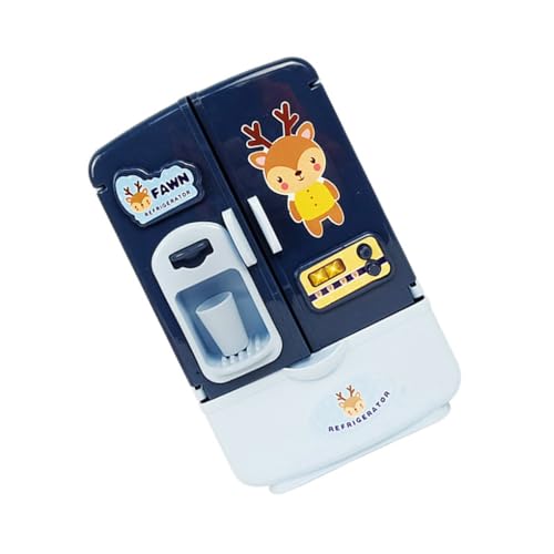 KIXZSAZ Simulation Smart Kühlschrank Spielzeug Geräte Spielen Cartoon Muster Kühlschrank Küche Puzzle Entwicklungs Spielzeug DIY Jungen Mädchen von KIXZSAZ