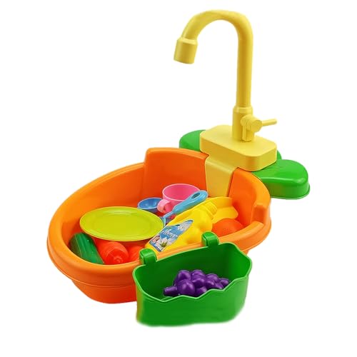 KIXZSAZ Spülküchen Set für Kinder, Kreativitätsschub mit lustigem Spielerlebnis, ABS, Rollenspiel, Spülküchen Sets, Geschenk, Orange KIXZSAZ Spülküchen Set für Kinder, Kreativitätsschub mit lustigem Spielerlebnis, ABS, Rollenspiel, Spülküchen Sets, Geschenk, Orange von KIXZSAZ