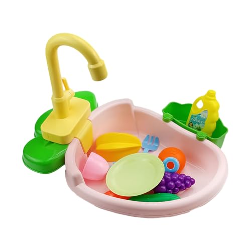 KIXZSAZ Spülküchen Set für Kinder, Kreativitätsschub mit lustigem Spielerlebnis, ABS, Rollenspiel, Spülküchen Sets, Geschenk, Rosa KIXZSAZ Spülküchen Set für Kinder, Kreativitätsschub mit lustigem Spielerlebnis, ABS, Rollenspiel, Spülküchen Sets, Geschenk, Rosa von KIXZSAZ