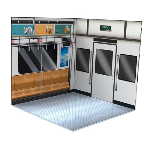 KIXZSAZ Stilvolle Hintergrund Organizer Sammlung im Maßstab 1:12 für Actionfiguren Puppen, Metro KIXZSAZ Stilvolle Hintergrund Organizer Sammlung im Maßstab 1:12 für Actionfiguren Puppen, Metro von KIXZSAZ