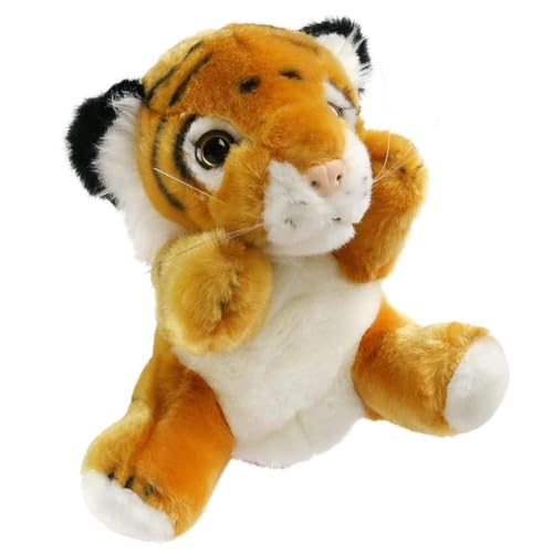 KIXZSAZ Tiger Handpuppe Requisite Kleine Kinder Plüschspielzeug Exquisite Stofftiere Spielzeug Plüschtier Geschichtenerzählen Dekoration, Gelb KIXZSAZ Tiger Handpuppe Requisite Kleine Kinder Plüschspielzeug Exquisite Stofftiere Spielzeug Plüschtier Geschichtenerzählen Dekoration, Gelb von KIXZSAZ