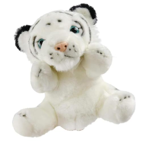 KIXZSAZ Tiger Handpuppe Requisite Kleine Kinder Plüschspielzeug Exquisite Stofftiere Spielzeug Plüschtier Geschichtenerzählen Dekoration, Weiss KIXZSAZ Tiger Handpuppe Requisite Kleine Kinder Plüschspielzeug Exquisite Stofftiere Spielzeug Plüschtier Geschichtenerzählen Dekoration, Weiss von KIXZSAZ