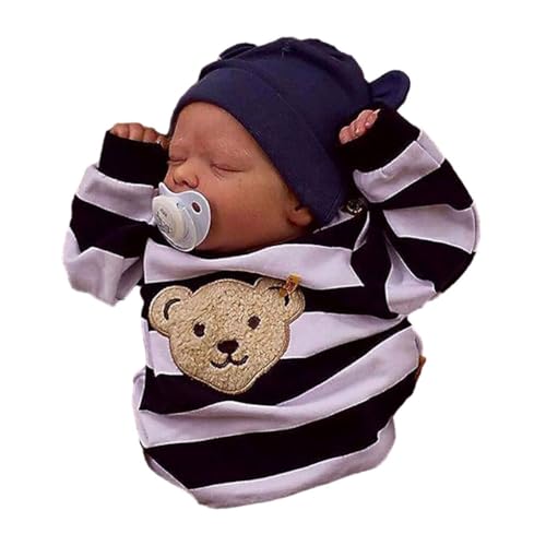 KIXZSAZ Ungiftige und sichere realistische Ganzkörper Babypuppe für Mädchen und Jungen, lebensechte Puppe für Neugeborene, sichere Inhaltsstoffe KIXZSAZ Ungiftige und sichere realistische Ganzkörper Babypuppe für Mädchen und Jungen, lebensechte Puppe für Neugeborene, sichere Inhaltsstoffe von KIXZSAZ