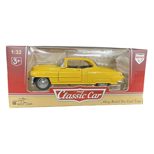 KIXZSAZ Vintage Modelle, Autos aus regenerativer Legierung, maßstabsgetreues Gussmodell, klassisches Spielzeug, Gelb KIXZSAZ Vintage Modelle, Autos aus regenerativer Legierung, maßstabsgetreues Gussmodell, klassisches Spielzeug, Gelb von KIXZSAZ
