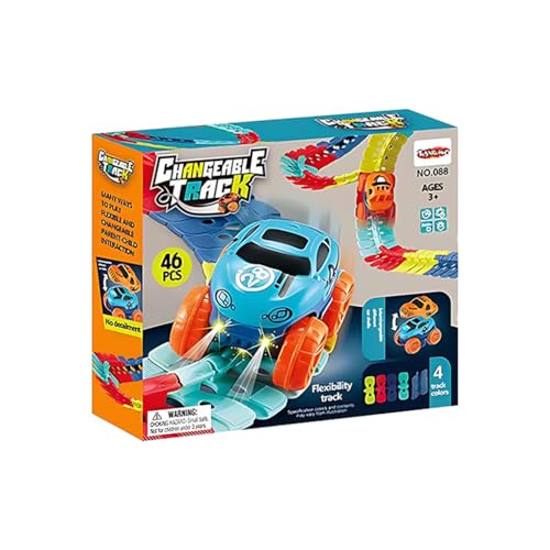 KIXZSAZ Zusammengebautes Rennstrecken Spielzeug, geruchlose ABS Rennstrecke zum Spielen, Rennstrecken Spielzeug für Kinder, Flexibles Rennstrecken Spielzeugauto, Typ 1 KIXZSAZ Zusammengebautes Rennstrecken Spielzeug, geruchlose ABS Rennstrecke zum Spielen, Rennstrecken Spielzeug für Kinder, Flexibles Rennstrecken Spielzeugauto, Typ 1 von KIXZSAZ