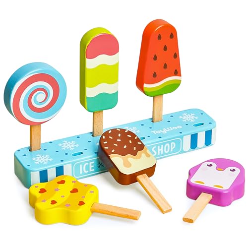KIYTARBOO Eisdiele, Eisladen Kinder Holz,6 Pcs EIS am Stiel, EIS Spielzeug für Kinder, Montessori Spielzeug ab 3 4 5 6 Jahre,Kaufladen Zubehör Geschenk Mädchen Jungen 3 4 5 6 Jahren KIYTARBOO Eisdiele, Eisladen Kinder Holz,6 Pcs EIS am Stiel, EIS Spielzeug für Kinder, Montessori Spielzeug ab 3 4 5 6 Jahre,Kaufladen Zubehör Geschenk Mädchen Jungen 3 4 5 6 Jahren von KIYTARBOO