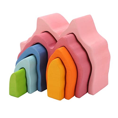 KJAOYU 7 PCs Holz Regenbogen -Stapelspielzeug, Holzkorallen -Riff -Stapel -Spielzeug, helle und lehrreiche Holzblöcke für frühes Lernen und fantasievolles Spiel für Kleinkinder und Mini KJAOYU 7 PCs Holz Regenbogen -Stapelspielzeug, Holzkorallen -Riff -Stapel -Spielzeug, helle und lehrreiche Holzblöcke für frühes Lernen und fantasievolles Spiel für Kleinkinder und Mini von KJAOYU