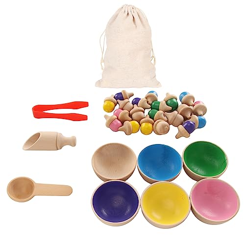 KJAOYU Tender Blattspielzeug, Farbsortierspielzeug für Kleinkinder, mehrfarbige Sortierspielzeuge von Holz, EIN ansprechendes Eichzzähler für Vorschule und Kindergarten Mini, um die KJAOYU Tender Blattspielzeug, Farbsortierspielzeug für Kleinkinder, mehrfarbige Sortierspielzeuge von Holz, EIN ansprechendes Eichzzähler für Vorschule und Kindergarten Mini, um die von KJAOYU