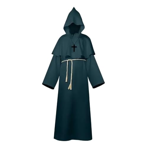 KJBDQQH Hexenkostüm Halloween Men's Medieval Monsters, Robots, Wizards, Priests, Costume(Color 06,L) von KJBDQQH