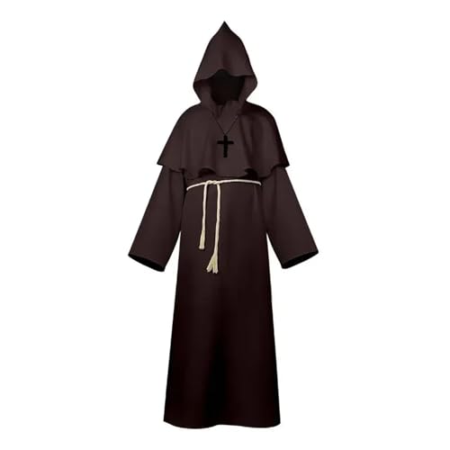KJBDQQH Hexenkostüm Halloween Men's Medieval Monsters, Robots, Wizards, Priests, Costume(Color 07,L) von KJBDQQH