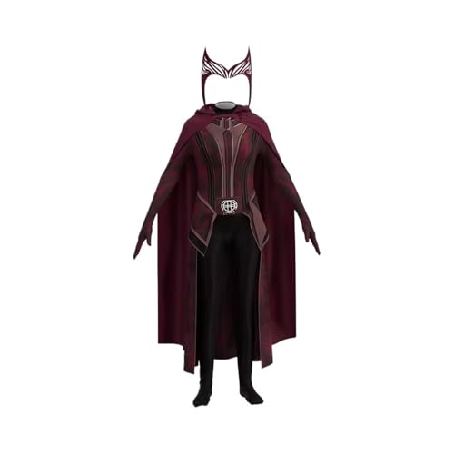 KJBDQQH Hexenkostüm Wanda crimson witch costume scarlet cosplay the same clothes Vision Crimson Witch(Scarlet Witch Set 2,140) von KJBDQQH