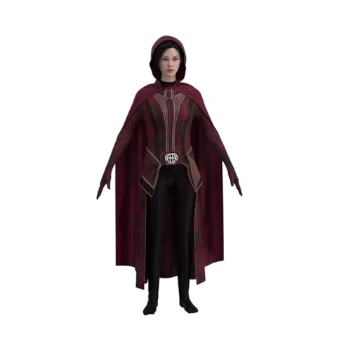 KJBDQQH Hexenkostüm Wanda crimson witch costume scarlet cosplay the same clothes Vision Crimson Witch(Scarlet Witch Set 4,120) von KJBDQQH