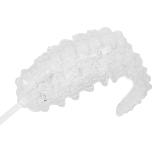 KJDKNC Mädchen Rüschenband Kopfbedeckung Schleifen Spitzenbesatz Cosplay Stirnbänder Maid Volant Rosette Ornamente KJDKNC Mädchen Rüschenband Kopfbedeckung Schleifen Spitzenbesatz Cosplay Stirnbänder Maid Volant Rosette Ornamente von KJDKNC