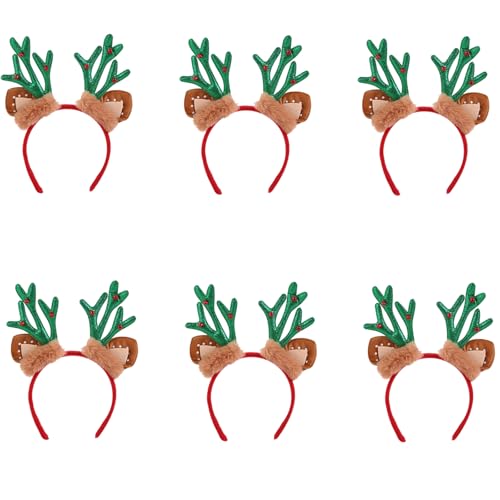 KJDKNC Set Mit 6 Weihnachtlichen Geweih Stirnbändern. Stilvolle Weihnachts Geweih Stirnbänder Haarschmuck Für Familienfeiern KJDKNC Set Mit 6 Weihnachtlichen Geweih Stirnbändern. Stilvolle Weihnachts Geweih Stirnbänder Haarschmuck Für Familienfeiern von KJDKNC