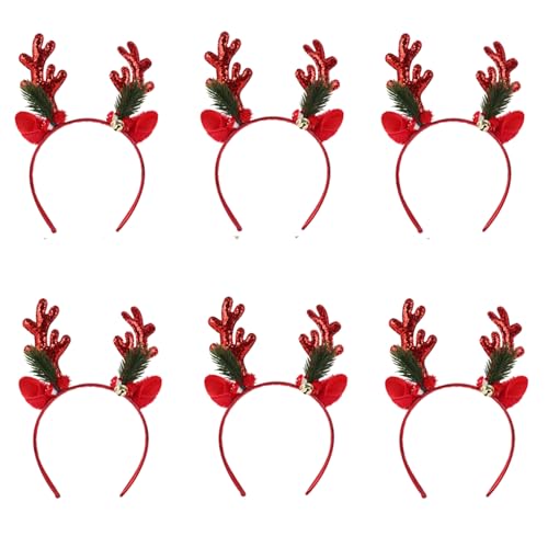 KJDKNC Set Mit 6 Weihnachtlichen Geweih Stirnbändern. Stilvolle Weihnachts Geweih Stirnbänder Haarschmuck Für Familienfeiern KJDKNC Set Mit 6 Weihnachtlichen Geweih Stirnbändern. Stilvolle Weihnachts Geweih Stirnbänder Haarschmuck Für Familienfeiern von KJDKNC