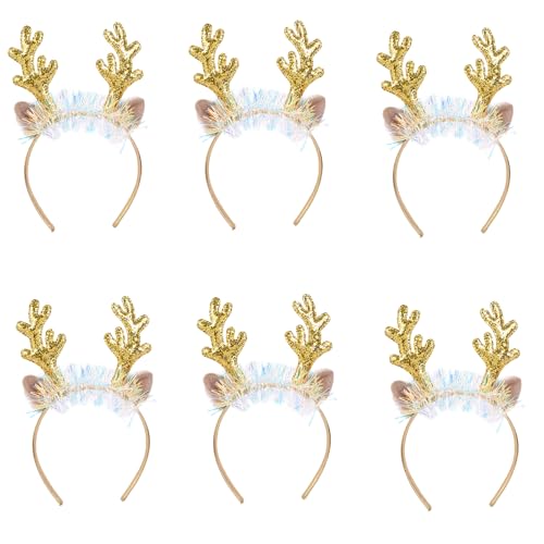 KJDKNC Set Mit 6 Weihnachtlichen Geweih Stirnbändern. Stilvolle Weihnachts Geweih Stirnbänder Haarschmuck Für Familienfeiern KJDKNC Set Mit 6 Weihnachtlichen Geweih Stirnbändern. Stilvolle Weihnachts Geweih Stirnbänder Haarschmuck Für Familienfeiern von KJDKNC