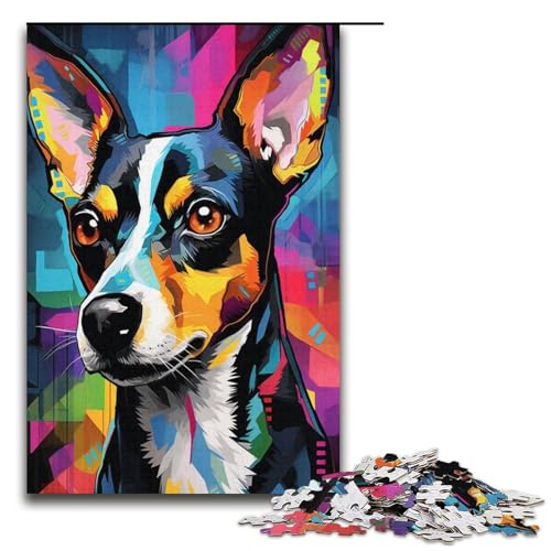 1000 Teile Buntes Hundepuzzle, Geschenkideen für Erwachsene, geeignet für Teenager ab 14 Jahren, Größe 38 x 26 cm 1000 Teile Buntes Hundepuzzle, Geschenkideen für Erwachsene, geeignet für Teenager ab 14 Jahren, Größe 38 x 26 cm von KJYMNC
