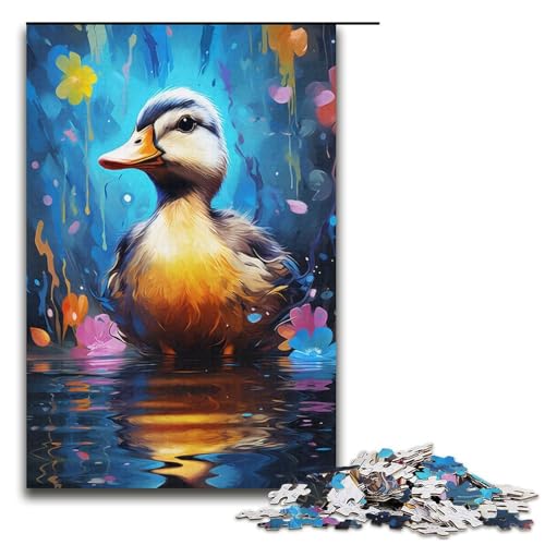 1000 Teile Buntes psychedelisches Enten-Tierpuzzle, Geschenkideen für Erwachsene, geeignet für Teenager ab 14 Jahren, Größe 38 x 26 cm 1000 Teile Buntes psychedelisches Enten-Tierpuzzle, Geschenkideen für Erwachsene, geeignet für Teenager ab 14 Jahren, Größe 38 x 26 cm von KJYMNC