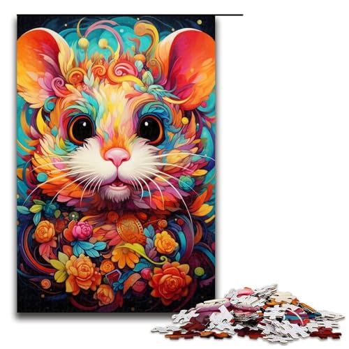 1000 Teile für Erwachsene, Bunte Maus-Puzzles für Holzpuzzles, Lernspiel, Herausforderungsspielzeug, Größe 50 x 75 cm 1000 Teile für Erwachsene, Bunte Maus-Puzzles für Holzpuzzles, Lernspiel, Herausforderungsspielzeug, Größe 50 x 75 cm von KJYMNC
