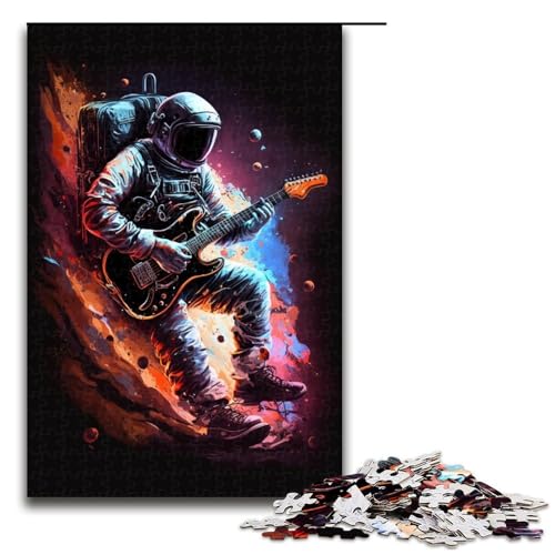 1000 Teile für Erwachsene Astronaut spielt Gitarre Puzzles für Holzpuzzles Lernspiel Herausforderungsspielzeug Größe 50x75 cm 1000 Teile für Erwachsene Astronaut spielt Gitarre Puzzles für Holzpuzzles Lernspiel Herausforderungsspielzeug Größe 50x75 cm von KJYMNC