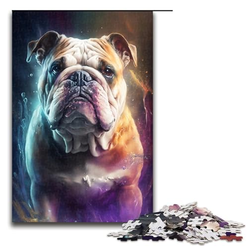 1000 Teile für Erwachsene Bulldog-Malpuzzles für Holzpuzzles Lernspiel Herausforderungsspielzeug Größe 50x75 cm 1000 Teile für Erwachsene Bulldog-Malpuzzles für Holzpuzzles Lernspiel Herausforderungsspielzeug Größe 50x75 cm von KJYMNC