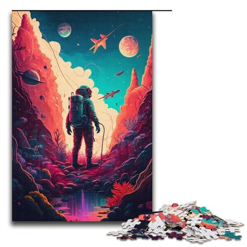 1000 Teile für Erwachsene Color Planet Puzzles für Karton Puzzles Lernspiel Herausforderung Spielzeug Größe 38x26 cm von KJYMNC