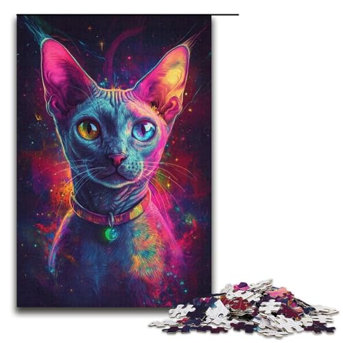 1000 Teile für Erwachsene Galaxy Hippo Puzzles für Karton Puzzles Lernspiel Herausforderung Spielzeug Größe 38x26 cm von KJYMNC