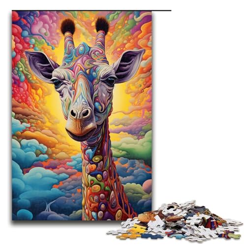 1000 Teile für Erwachsene Giraffen-Puzzles für Holzpuzzles Lernspiel Herausforderungsspielzeug Größe 50x75 cm 1000 Teile für Erwachsene Giraffen-Puzzles für Holzpuzzles Lernspiel Herausforderungsspielzeug Größe 50x75 cm von KJYMNC