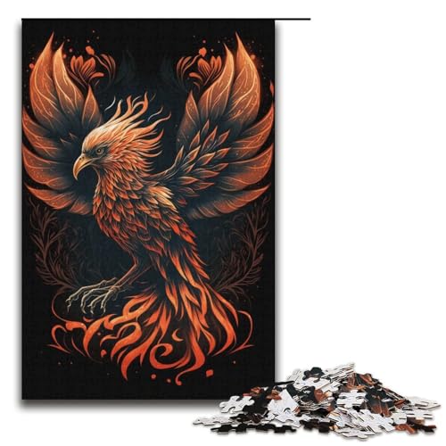 1000 Teile für Erwachsene Phoenix Puzzles für Karton Puzzles Lernspiel Herausforderung Spielzeug Größe 38x26 cm von KJYMNC