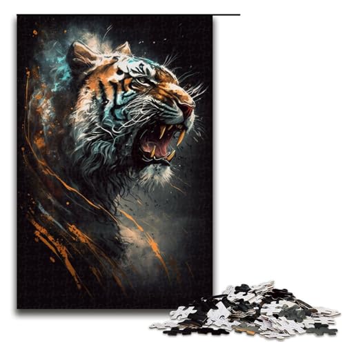 1000 Teile für Erwachsene Tiger-Puzzles für Holzpuzzles Lernspiel Herausforderungsspielzeug Größe 50x75 cm 1000 Teile für Erwachsene Tiger-Puzzles für Holzpuzzles Lernspiel Herausforderungsspielzeug Größe 50x75 cm von KJYMNC