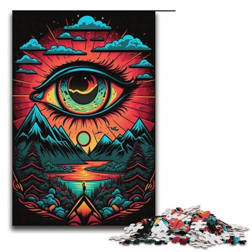 1000-teiliges Augen-Puzzle für Kinder, Papppuzzle, Familienaktivität, Größe 38 x 26 cm 1000-teiliges Augen-Puzzle für Kinder, Papppuzzle, Familienaktivität, Größe 38 x 26 cm von KJYMNC