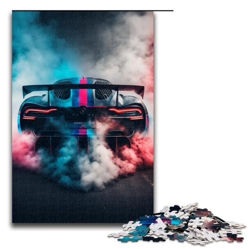 1000-teiliges Auto-Puzzle für Erwachsene, Holzpuzzle, lustiges Geschenk, Größe 50 x 75 cm 1000-teiliges Auto-Puzzle für Erwachsene, Holzpuzzle, lustiges Geschenk, Größe 50 x 75 cm von KJYMNC