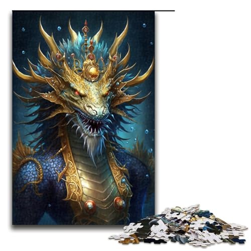 1000-teiliges Drachenmonster-Puzzle, Geschenkideen für Erwachsene, geeignet für Teenager ab 14 Jahren, Größe 50 x 75 cm 1000-teiliges Drachenmonster-Puzzle, Geschenkideen für Erwachsene, geeignet für Teenager ab 14 Jahren, Größe 50 x 75 cm von KJYMNC
